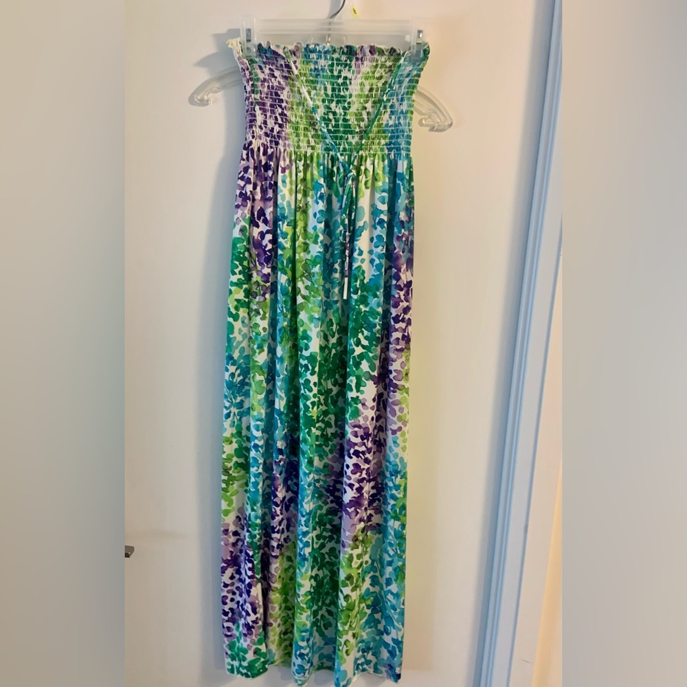 Ruffled maxi dress